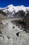 Glacier mountain stream portrait