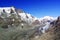 The glacier Pasterze with Grossglockner massif in left and Johannisberg peak.