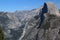 Glacier Point, an overlook with a commanding view of Yosemite Valley, Half Dome, Yosemite Falls, and Yosemite`s high country,