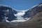 A glacier in the process of receding.