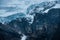 Glacier Ridge Above Rocky Mountains