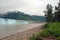 Glacier, River, and mountains