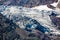 Glacier in rocky mountains near Simplon Pass, Switzerland