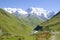 Glacier Shkhara and the Inguri River Valley, Svaneti