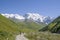 Glacier Shkhara and the Inguri River Valley, Svaneti