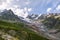 Glacier Snow Melting into a Stream in Iconic Mont-Blanc Mountain