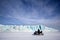 Glacier with Snowmobile