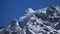 Glacier on top of mount Kangtega, Nepal.
