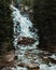 Glacier waterfall in grand teton national park