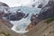 Glacier white stone path Fritz Roy, el chalten, argentina