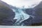 Glaciers of Alaska on the top of the mountains