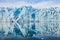 Glaciers melting in Antarctica, beautiful ice landscape with reflection