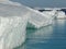 Glaciers tumbling into the Ross Sea in antarctica