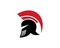 Gladiator Spartan Helmet logo Design Template