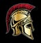 Gladiator Spartan Helmet Vector Illustration