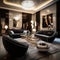 Glamorous Modern Interior Design A Touch of Elegance. AI