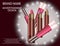 Glamorous Set of tubes with lip gloss and lip balm on the sparkling effects background.