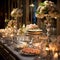 Glamorous Vintage Buffet Setup