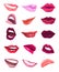 Glamour lips set