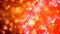 glamour red and orange shining spheres on bokeh bg - abstract 3D illustration