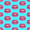 Glamour seamless lip pattern. Vector illustration for fashion design