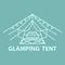 Glamping tent accomodation