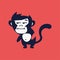 Glance monkey full body logo