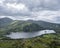 Glanmore lake seen from healy pass on beara peninsula in ireland