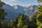 Glarus Alps with Biferten glacier and Piz Russein peak in Switzerland