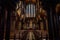 GLASGOW, SCOTLAND, DECEMBER 16, 2018: Magnificent perspective view of interiors of Glasgow Cathedral, known as High Kirk