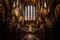 GLASGOW, SCOTLAND, DECEMBER 16, 2018: Magnificent perspective view of interiors of Glasgow Cathedral, known as High Kirk or St.