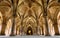 Glasgow, Scotland, UK â€“ March 13, 2018:The Cloisters also known as The Undercroft - iconic part of the University of Glasgow