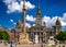 Glasgow square and building city chambers, Scotland