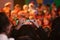 Glasgow, UK: 14th December 2018 - Parent recording their children during a nativity play at Christmas time in one of the primary