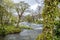 Glaslyn river running through Beddgelert in the heart of Smowdonia National Park in Gwynedd, Wales, UK