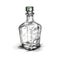 glass Absinthe bottle ai generated