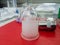 Glass accessory to adapt flasks to a rotary evaporator. Laboratory glassware.