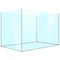 glass aquarium tank, transparent clear glass fish tank with light reflection reflected in the glass graphic illustrations.