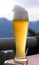 glass of bavarian white beer