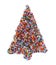 Glass beads christmas tree