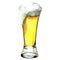 Glass of beer isolated on a white background