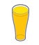 Glass of beer Isometric. alcohol vector illustration