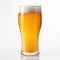 Glass of Beer on a plain white background - product photography