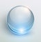 Glass blue ball, 3D shiny background
