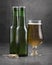 Glass and bottle of beer Photo