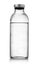 Glass bottle of medical saline solution
