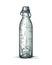 glass bottle with refreshing purified water