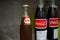 glass bottles of Sidral Mundet soda, Coca-Cola