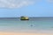 A Glass Bottom Boat in Store Bay, Tobago