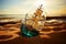 Glass bound voyage Ship bottle holds a meticulously detailed seafaring vessel within